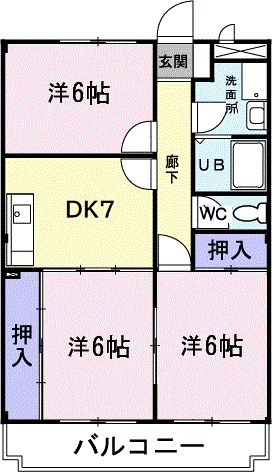 サニーヒルオオツキ 間取り