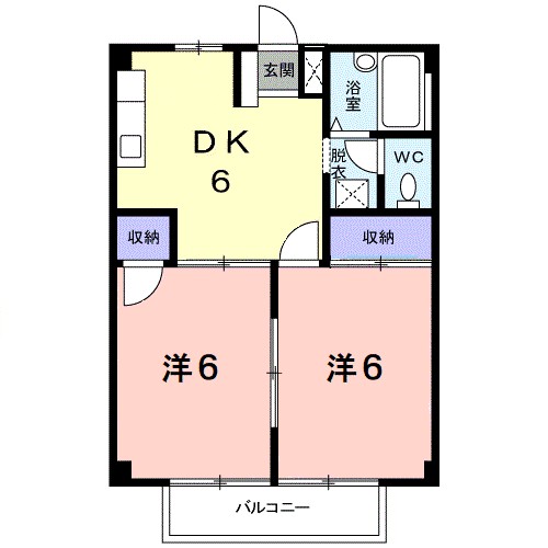 シティハイツ矢吹 間取り