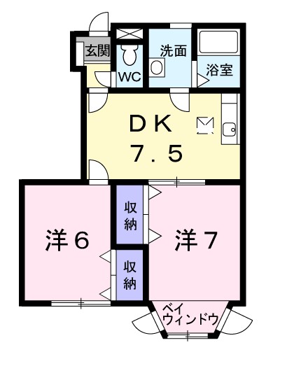 ロワジールⅡ 間取り