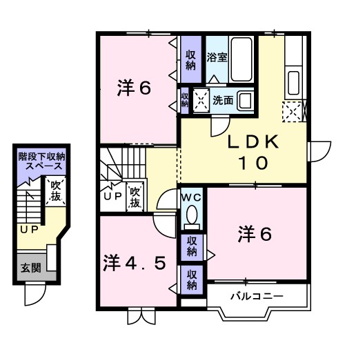サニークァイエットⅢ 間取り