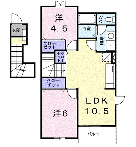 アンソレイエメゾンＥ 間取り
