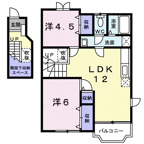 プチシャンⅠ 間取り