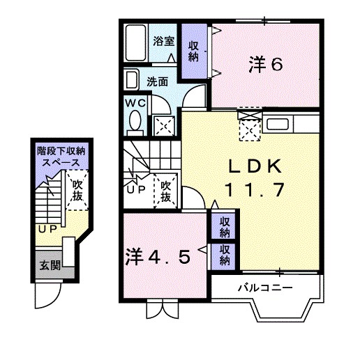 福島県伊達市保原町西町 間取り
