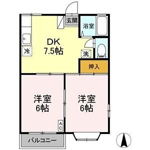 エステート笹谷C 間取り