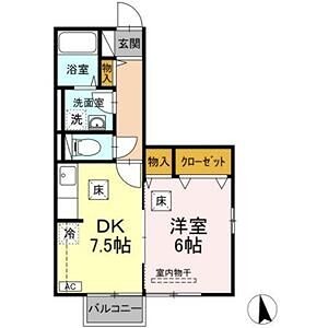 メゾンドルチェ　D 間取り