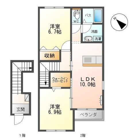 ユニヴェール宮代 間取り
