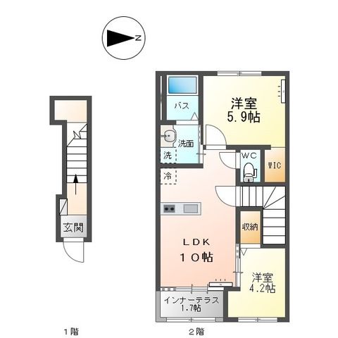 ドゥ　シェルポン 間取り