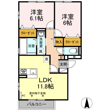 クレア・ド・ルーン 間取り