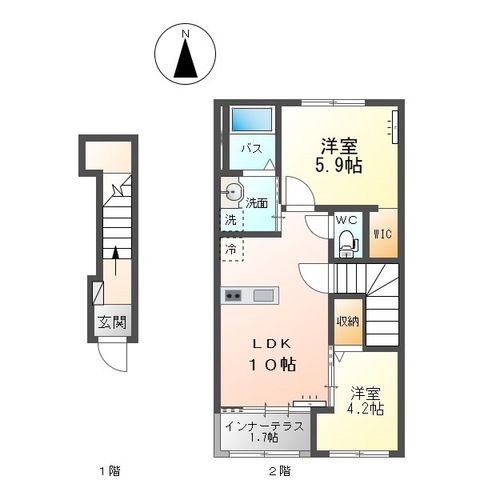 グランディス　KUU　Ⅰ 間取り