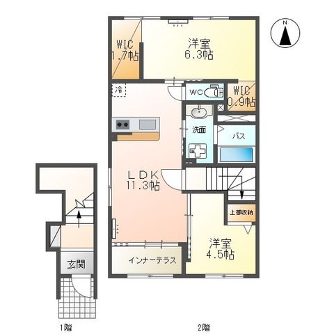 グランディス　ＫＵＵ　Ⅱ 間取り
