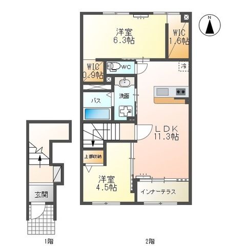 グランディス　ＫＵＵ　Ⅱ 間取り