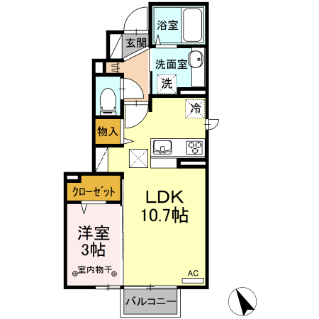 サニーガーデン　Ａ 間取り