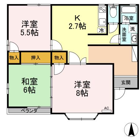 タンジコーポラス 5号 間取り