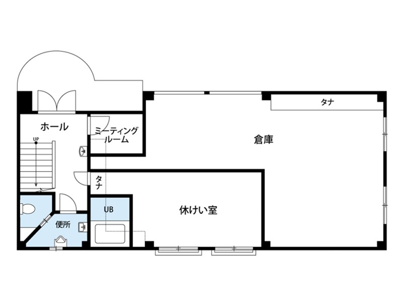 松川町中原貸事務所 間取り