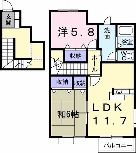 サンフローラＡ 間取り