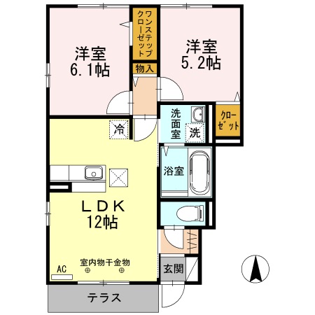 ピークメイル　Ｂ 間取り