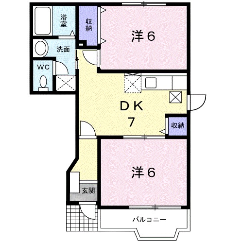 福島県福島市小倉寺堂宮敷 間取り