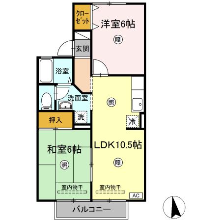 メゾンドルチェ　Ｂ 間取り