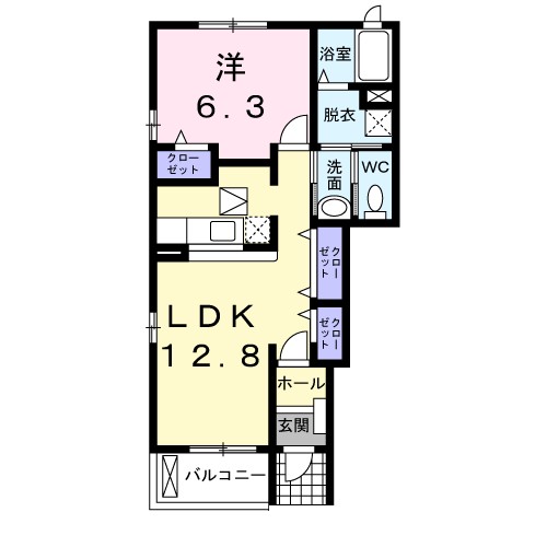 福島県伊達市沓形 間取り