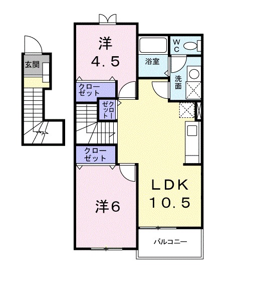 福島県伊達郡桑折町諏訪 間取り