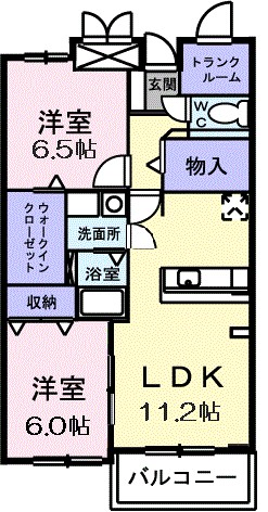 ヒルサイドスクエアⅠ 間取り