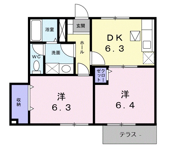 福島県伊達市保原町宮下 間取り