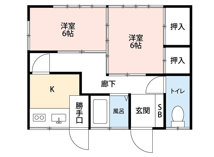 上古屋稲荷団地  間取り