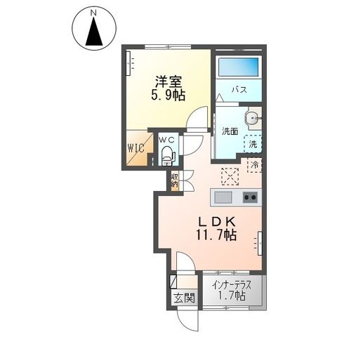 グランディス　KUU　Ⅰ 間取り