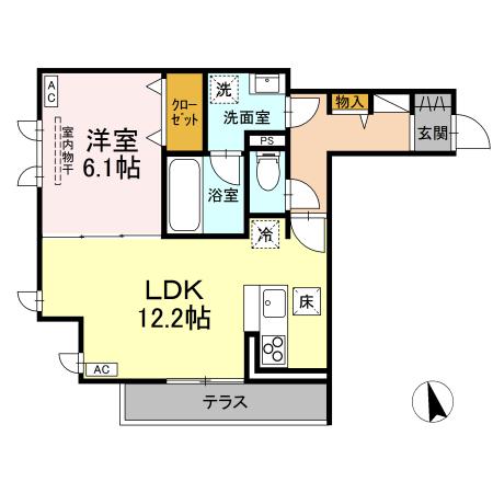福島県福島市野田町３丁目 間取り