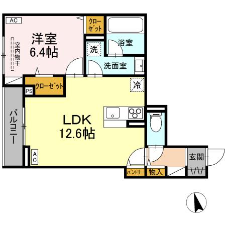 福島県福島市野田町３丁目 間取り