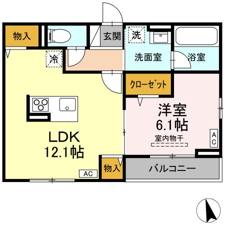 福島県福島市野田町３丁目 間取り