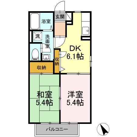 ガーデンコート　A 間取り
