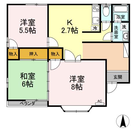 タンジコーポラス 8号 間取り