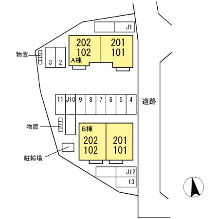 パディー　コート　Ａ 間取り