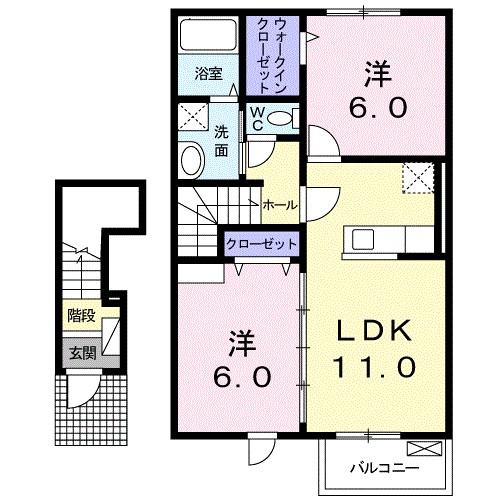 福島県福島市田沢木曾内前 間取り