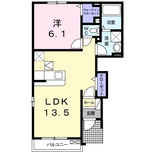 福島県福島市宮代一本木 間取り