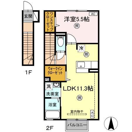ボヌール　Ａ 間取り