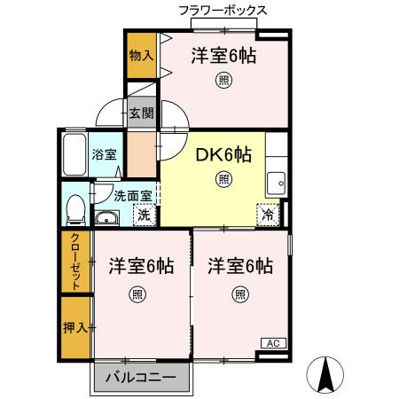 メゾン・パークス　Ｃ 間取り