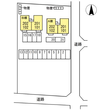 メゾン・フルール　Ｂ 間取り