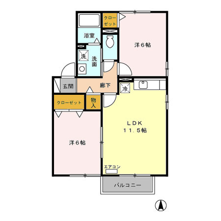 メナー　Ｂ 間取り