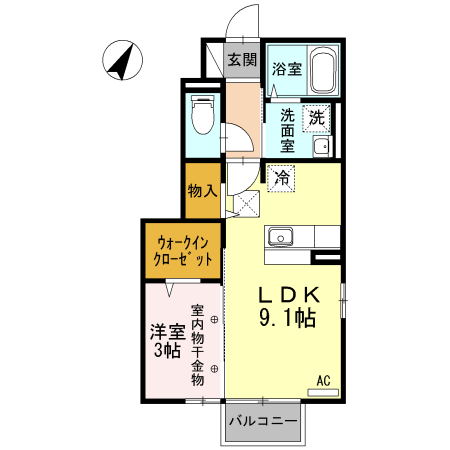 ラフィーネ・ビジュ　Ｂ 間取り