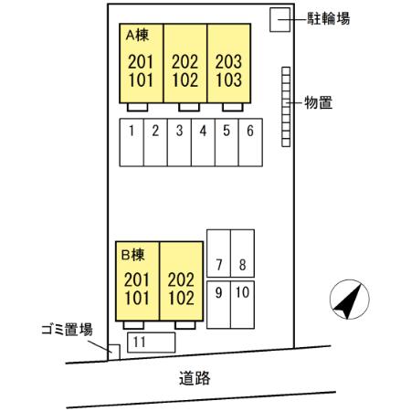 ラフィーネ・ビジュ　Ｂ 間取り
