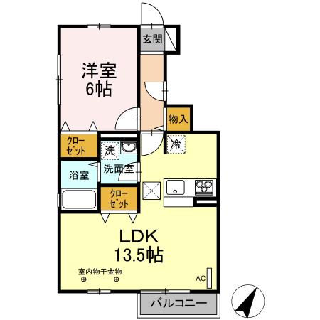 リバークレスト　Ⅱ 間取り
