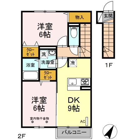 リバークレスト　Ⅱ 間取り