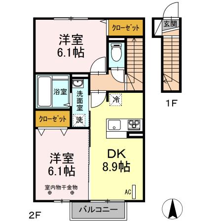 リーフガーデン　ＥＡＳＴ 間取り
