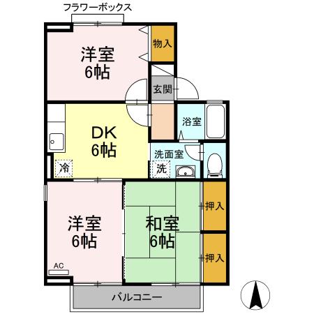 ロイヤルガーデン吉倉　Ｃ 間取り