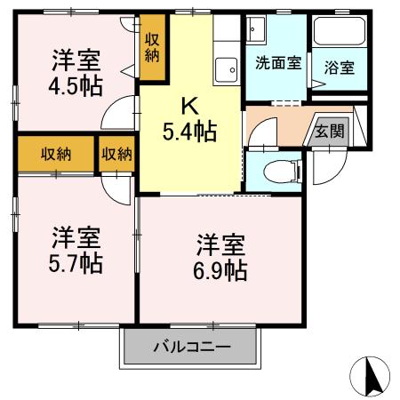 ヴィクトリータウン　C 間取り