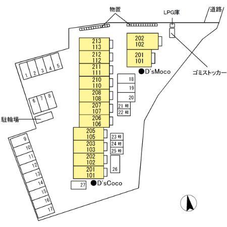 Ｄ’ｓ　Ｃｏｃｏ 間取り