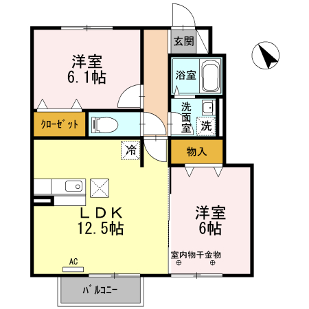 Ｄ－ｒｏｏｍ平野 間取り