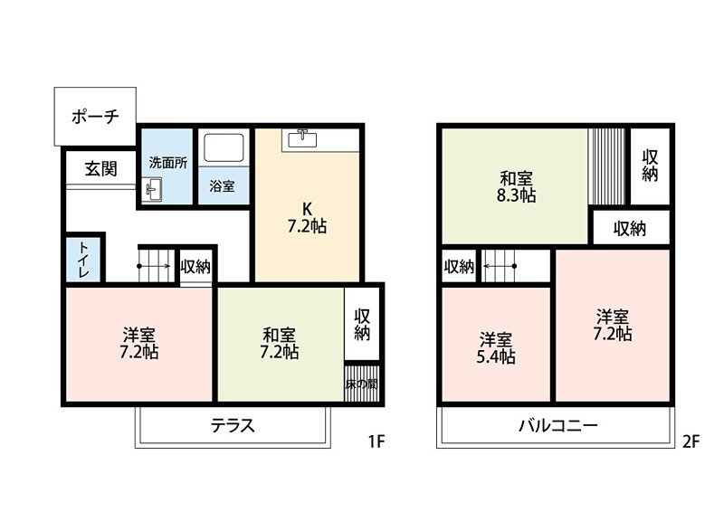 沖高貸家 間取り